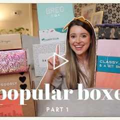 Comparing & Reviewing 11 Popular Subscription Boxes | 2020 Subscription Box Unboxing with Michel