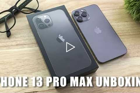 iPhone 13 Pro Max Graphite 256GB - Unboxing + Accessories + Setup + ASMR