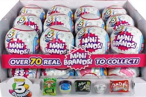 Zuru 5 Surprise Mini Brands Blind Box Full Case Unboxing Review Mini Doll Foods