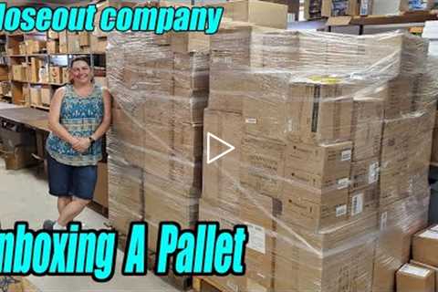 Unboxing this Huge Pallet from a closeout company - Everything is brand new!!!
