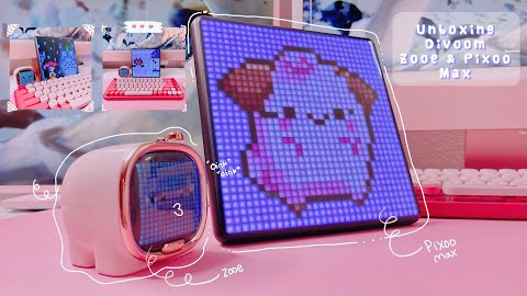Unboxing Divoom Zooe & PixooMax / Kawaii Gadgets - Cute Speaker (Piggy) 🌸💞💕