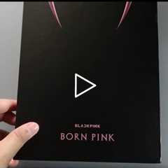 ASMR Unboxing Blackpink Born Pink-Pink Ver 🖤💖