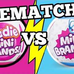 MINI BRANDS SERIES 4 vs FOODIE MINI BRANDS REMATCH UNBOXING!!