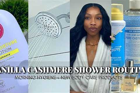 Cozy Shower Routine Vanilla Cashmere | Morning Hygiene + Body Care + Skin Care Routine for Dry Skin