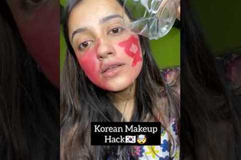 Korean🇰🇷 Makeup Hack try😱🤯💄 #koreanmakeuphack #shorts #trendinghacks #viralshorts #viralhacks..