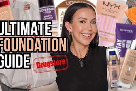 I Bought EVERY DRUGSTORE Foundation & TESTED them Back to Back