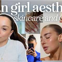 🤍 🫧 CLEAN GIRL GRWM AND SKINCARE ROUTINE ✨ body care, skin care & makeup