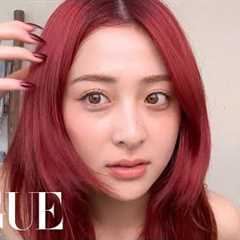 LE SSERAFIM’s HUH YUNJIN on Her Skin Care Routine & Eyelash Curling Trick | Beauty Secrets |..