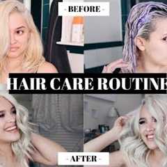 HOW TO KEEP BLEACH BLONDE HAIR HEALTHY AND SOFT! HAIR CARE ROUTINE | CassidySecrets