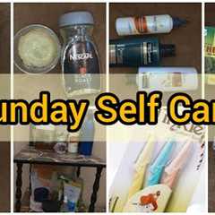 Affordable self Care routine at home 😱 haircare, skin care, body care ✅ DIY mask & scrub 💟 10 ..