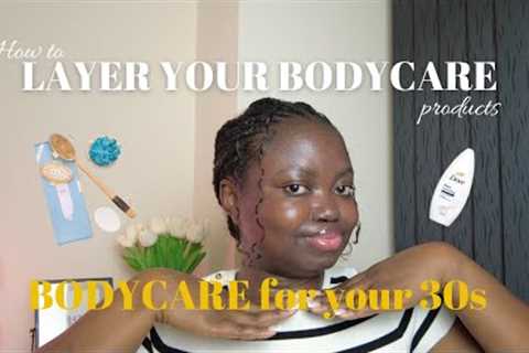 HOW TO LAYER YOUR BODY PRODUCTS THE RIGHT WAY, SHOWER ROUTINE, SHOWER PRODUCTS, GLOWING SKIN RESULTS